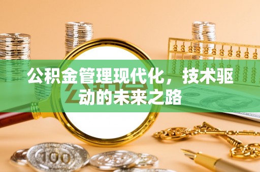 忻城公积金管理现代化，技术驱动的未来之路